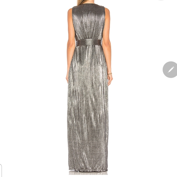 Lovers + Friends Silver gown- Naomi - Picture 3 of 3